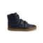 WOMAN BY COMMON PROJECTS Common Projects X Robert Geller High Cut Sneakers In Navy Blue Leather Athletic Shoes Sneakers