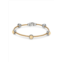 Alor Goldtone Stainless Steel & 6MM Golden Freshwater Pearl Station Bracelet