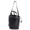 Paco Rabanne Bucket Bag In Black Faux Leather