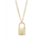 Saks Fifth Avenue Made in Italy 14K Yellow Gold Lock Pendant Necklace