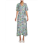 J.McLaughlin Audette Silk Blend Floral Wrap Dress