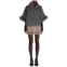 BELLE FARE Faux Fur Trim Wool & Cashmere Cape