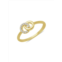 Verifine Demi Fine Myra 18K Goldplated Sterling Silver & 0.08 TCW Diamond Interlocking Ring