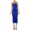 The fashion poet One Shoulder Ruched Midi Dress
