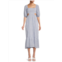 CAARA Leighton Smocked Cutout Midi Dress