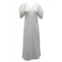 Mara Hoffman Gracen Puff-Sleeve Dress In White Cotton