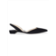 Paul Andrew Rhea Pointed Toe Sling Back Sandals In Black Suede Flats Loafers