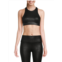 Sage Collective Faux Leather Racerfront Sports Bra