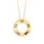 Effy ENY 14K Goldplated Sterling Silver & Multistone Ring Pendant Necklace