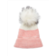 Kyi Kyi ?Striped Faux Fur Pom Beanie