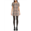 Area Stars Plaid Sheath Mini Dress