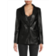 Central Park West Perry Faux Leather Blazer