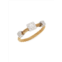 Classique 18K White Gold, Goldtone Stainless Steel & 0.09 TCW Diamond Alor Ring