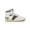 R H U D E White Forest Green Rhecess Logo Colorblock Leather Sneakers