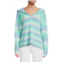 Lisa Todd Color Cloud Striped Sweater Hoodie