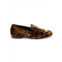 Roberto Cavalli Leopard Logo Velvet Smoking Slippers
