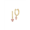 Nephora 14K Yellow Gold & Pink Sapphire Drop Earrings