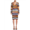 CAARA Sobol 2-Piece Stripe Wool Blend Sweater Dress