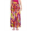 True Destinations Abstract Smocked Waist Wide Leg Pants