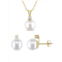 Sonatina 2-Piece 14K Yellow Gold, 8-9MM Freshwater Pearl, Diamond Necklace & Earring Set