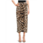 AWARE by Vero Moda Leopard Wrap Midi Skirt