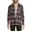 Matix Faux Shearling Lined Plaid Flannel Shacket