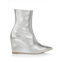 Bettina Vermillon Frankie Leather Wedge Boots