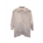 Brunello Cucinelli Long Sleeve Stripe Blouse In White Cotton