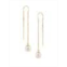 Masako 14K Yellow Gold & 7.5-8MM White Drop Cultured Pearl Threader Chain Earrings