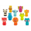 B. toys B. - 10 Finger Puppets - Animal Finger Puppets - Fox, Panda, Hippo, Giraffe, Dog - Lion, Cat, Frog, Elephant, Owl - 10 Months + - Pinky Pals Crew