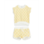 Miles The Label Girls Beachcomber Print Terry Top & Shorts Set - Baby
