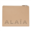 ALAIA Tan Large Logo Pouch