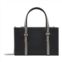 KARA Black Midi Crystal Bow Bag