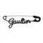 Jean Paul Gaultier Silver & Black The Gaultier Single Earring