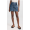 Pixie Market AR Denim Cargo Belted Miniskirt