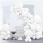 PartyWoo White Balloons, 140 pcs Matte White Balloons Different Sizes Pack of 18 Inch 12 Inch 10 Inch 5 Inch White Balloons for Balloon Garland or Balloon Arch as Birthday Party De
