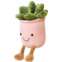 CHELEI2019 9.8 Succulent Potted Plush,Funny Christmas Stuffed Succulent Plant Toy Gift,Pink