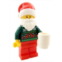 Booster Bricks Lego Ugly Sweater Santa Claus Drinking Eggnog Minifigure - Christmas Minifig Holiday