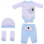 CHAREX Reborn Baby Doll Clothes Accessories Outfit for 20-22 Inch Reborn Newborn Baby Boy Clothing Set
