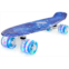 Nattork Skateboards 22 Inch Mini Cruiser Skateboard Complete Retro Skate Boards with Colorful Light Up Wheels for Kids Girls Boys Beginners