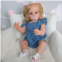 Angelbaby Reborn Toddler Doll Girl Silicone Full Body Realistic Newborn Baby Dolls, 22inch Real Life Baby Rebirth Washable Toys for Kids