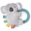 Itzy Ritzy - Ritzy Rattle Pal with Teether - Baby Teething Toy Features A Minky Plush Character, Gentle Rattle Sound & Soft Teether Toy for Newborn (Koala)