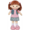 Linzy Toys, 16 Little Sweet Hearts Interactive Soft Plush RAG Doll, Embroidered FACE & Removable Clothes, Educational Doll, Munecas de trapo para nina, First Doll for Kids (90958)