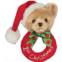 Bearington Collection Bearington Baby 1st Christmas, 5.5 Inch Teddy Bear Plush Stuffed Animal, Soft Baby Rattles and Plush Rings