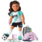 American Girl Truly Me 18-inch Doll 82 & School Day to Soccer Play Playset with Supplies, Uniform, and Ball, For Ages 6+