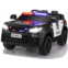 TOBBI Police Car Ride on 12V Electric Car for Kids Battery Powered Ride on Toys Cop Car with Remote Control, Siren, Flashing Lights, Music, Blueooth, Spring Suspension, Carbon Blac