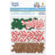 Christmas Crafts Holiday Christmas Icon Foam Mini Stickers - 3 Assorted Pouches (Peppermint, Candy Cane, Gingerbread)