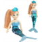 Linzy Toys, 18 Perla Mermaid with Reversible Sequin Tail, Rag Doll, Light Blue, Mermaid Toys for Little Girls, Sirenas para Ninas, Princess Plush Doll First Doll for Baby (89001)