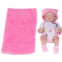 LiebeWH 10in Newborn Baby Doll Set Washable Reborn Baby Dolls Emulational Soft Sleeping Baby Doll Toys with Clothes Blanket(Girl)