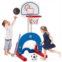 Best Choice Products 3-in-1 Toddler Basketball Hoop Sports Activity Center